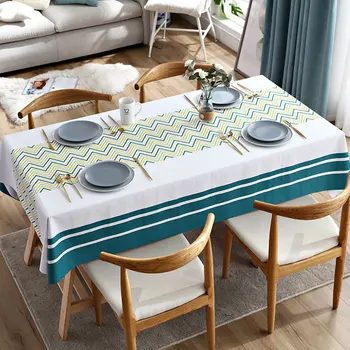

Tablecloth Waterproof Oil-Proof Wash-Free Coffee Table Tablecloth Rectangular Student Desk