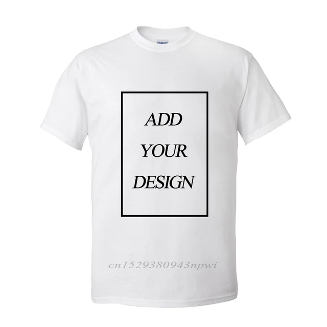 EU/US Size 100% Cotton Custom T Shirt From 1 Piece Custom Design Text