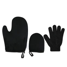 Перчатки варежки для купания сауна спа тела и лица чистый Отшелушивание двухсторонние моющиеся купальные рукавицы купальный аппликатор рукавицы