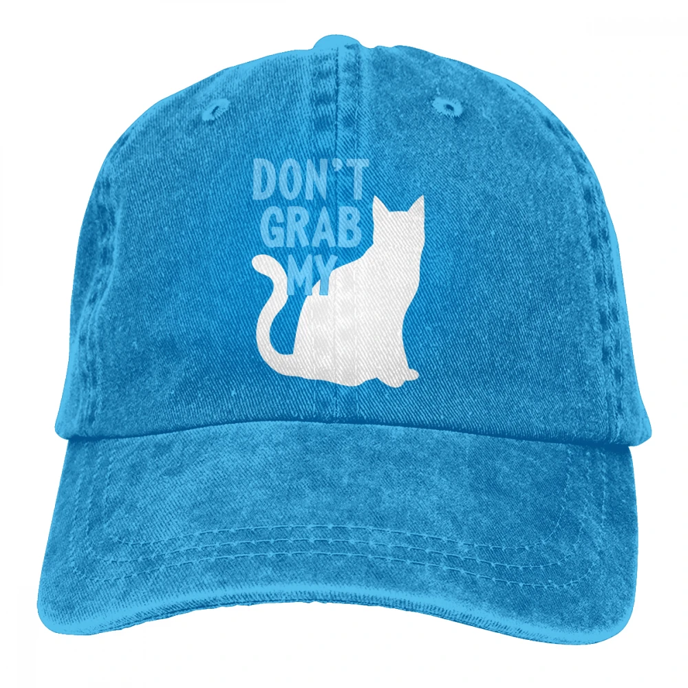 Не хватайте мой Анти-Трамп Casquette черный унисекс Мужские Женские джинсовые бейсболка с ремешком кепки Регулируемый Гольф папа шляпа