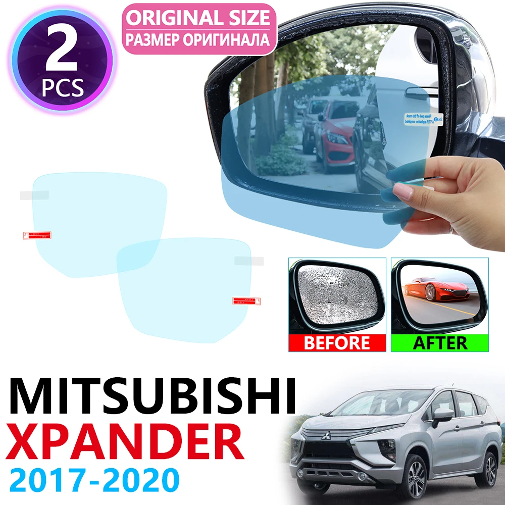 

for Mitsubishi Xpander Xpander Sport NC NC1W 2017 2018 2019 2020 Full Cover Rearview Mirror Rainproof Anti Fog Film Accessories
