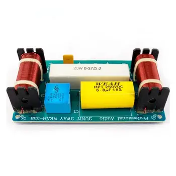 

New WEAH-338 3 Way 120W Speaker Audio Frequency Divider Loudspeaker Crossover Filter