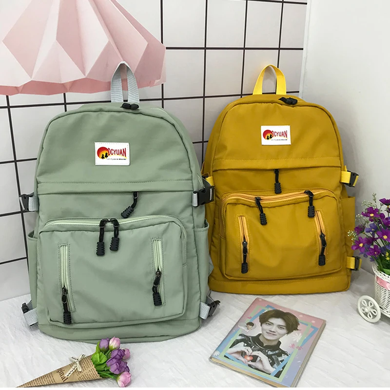 Корейский Ulzzang Повседневный Рюкзак Харадзюку kawaii Большой Вместительный модный элегантный женский рюкзак с надписью ins
