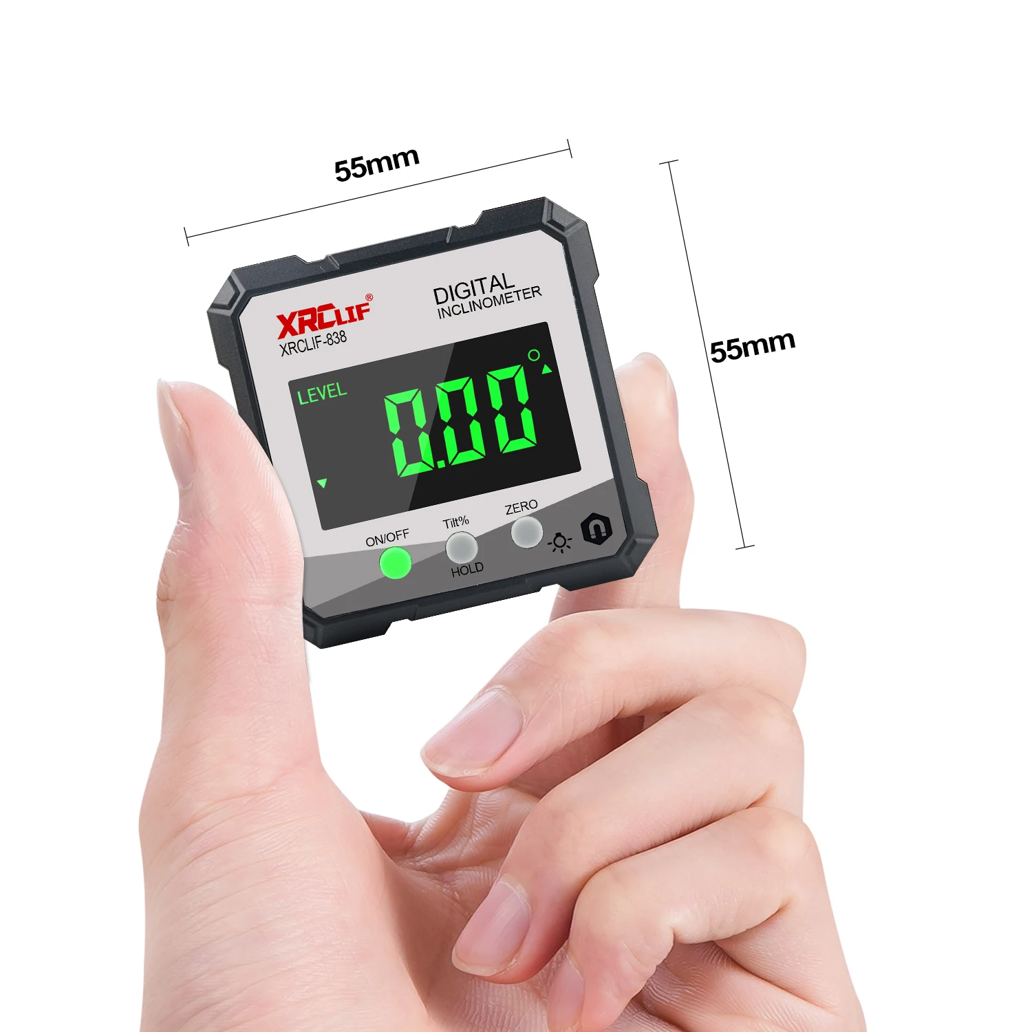 XRCLIF Digital Level Angle Gauge 4X90&deg; Mini Inclinometer Measurement Tools Magnetic Base Electronic Universal Bevel Protractor