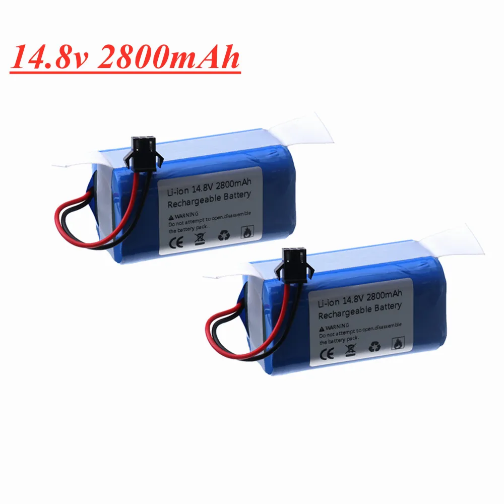 

Литий-ионный аккумулятор 14,8 в 2800 мА · ч для Conga 990, 1090, Tesvor X500, Ecovacs, Deebot N79, N79S, DN622, Eufy, RoboVac 11, 11S, RoboVac 30 и т. д.
