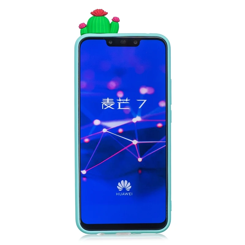 Чехол Etui Huawei Mate 20 Lite чехол 3D игрушка панда кактус силиконовый для телефона Funda 10