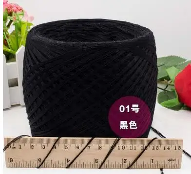 1 black 500 г/лот вязание крючком пряжа из полушерсти laine a tricoter Notoginseng шерсть нитки для ручного вязания крючком - Цвет: 1 black