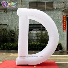 Настройте 1x 3M светодиодный светильник надувной Алфавит D для демонстрации событий или продвижения продукции/буквы D воздушные шары для демонстрации игрушек