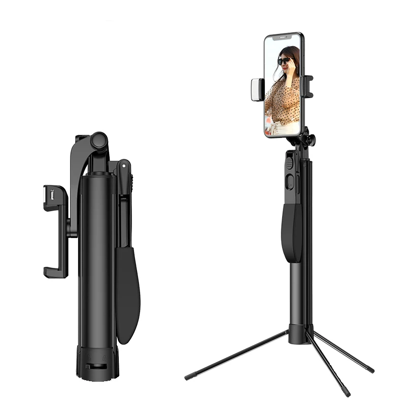 

KYCXD Tripod Monopod Selfie Stick Bluetooth outdoor broadcast With Button Selfie Stick For Android OS For Iphone 6 7 8 Plus IOS