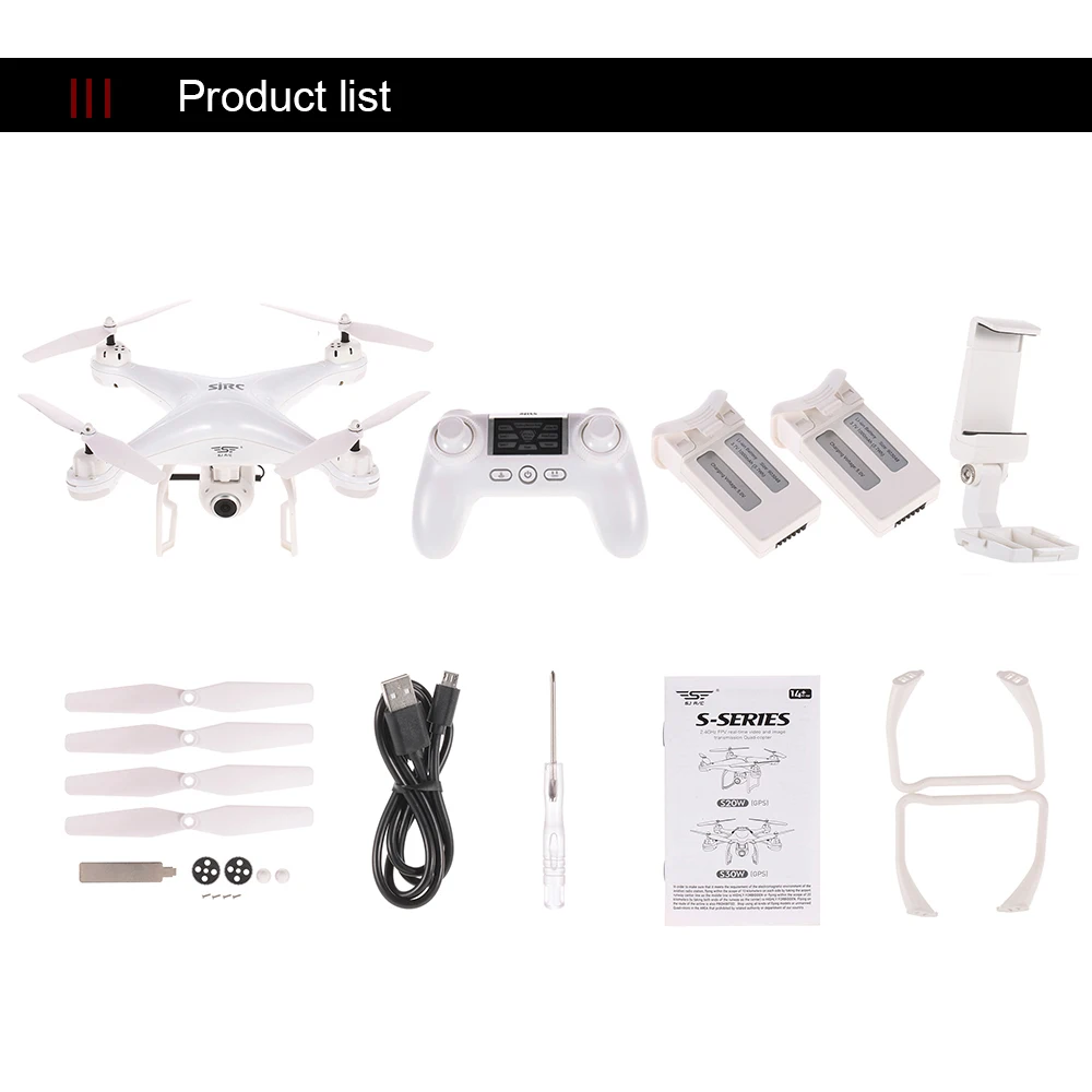 S20W gps FPV RC Дрон с 1080P HD камерой Широкий угол RTF Двойной gps позиционирование высота удержания RC Квадрокоптер вертолет