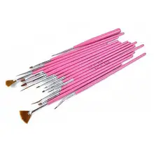 15 шт./компл. Pro нейл-арта акрил УФ-гель Дизайн кисть Рисование Живопись Ручка инструмент для дизайна ногтей кисть-инструмент для маникюра легко Применение