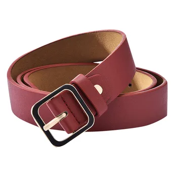 

Women Tactical Military Canvas Belt Military Men's Outdoor Training Belt Square buckle belt with wild dress decoration belt