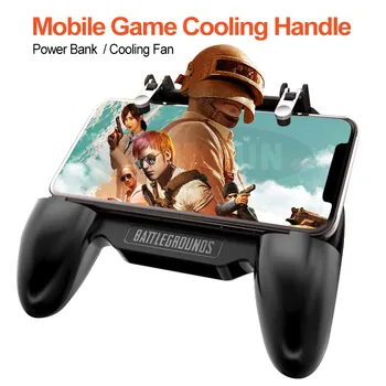 

Hot Sale Six Finger PUBG No Delay Metal Shooting Game Controller Game Controller Eat Chicken Handle Joystick with Cooling Fan