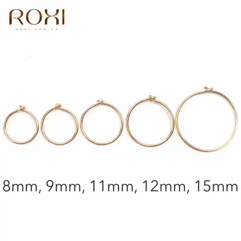 ROXI Модные ювелирные изделия простые серьги из стерлингового серебра 925 пробы для женщин мини маленькие серьги-кольца ушные кости Пряжка круглая серьга круга