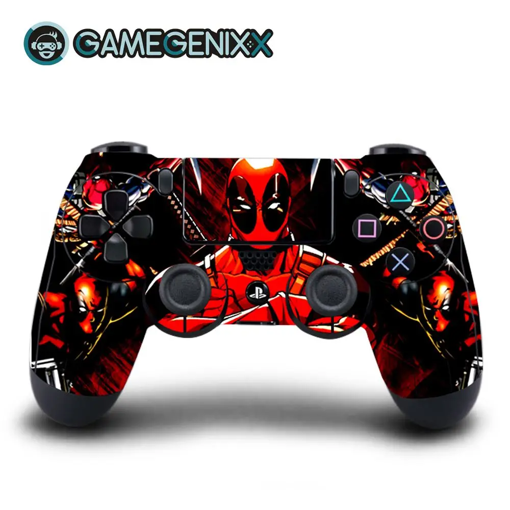 GAMEGENIXX виток винилопласта с наклейкой чехол для Playstation PS4 контроллер Daulshock 4-DeadPool