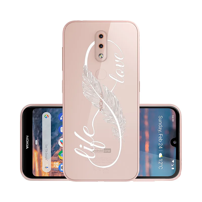 W031 Прозрачный чехол для nokia 4,2 3,2 2,2 чехол мягкий силиконовый DIY окрашенный Funda для nokia X71 чехол Coque Bumper nokia 3,2 nokia 4,2 - Цвет: W031