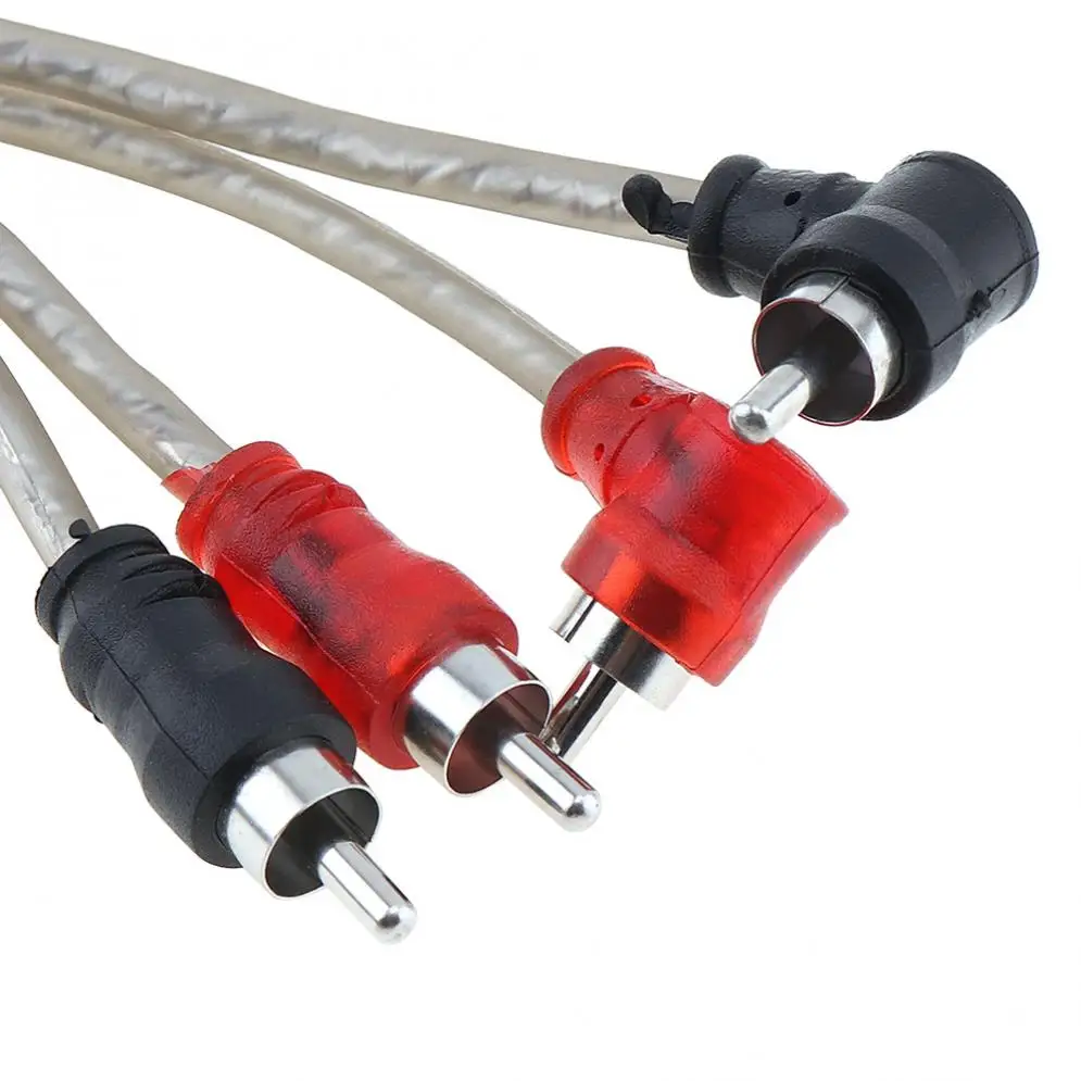 Universal Abrasive PVC material 5M 40 Core 7 mm diameter Pure Copper 2RCA to 2RCA Cars Audio Power Amplifier Horn Line