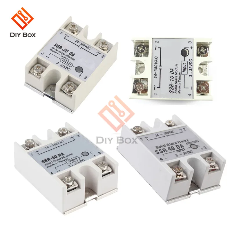 Твердотельные реле SSR-10DA SSR-25DA SSR-40DA SSR-50DA SSR-60DA SSR-75DA SSR-100DA реле конвертер