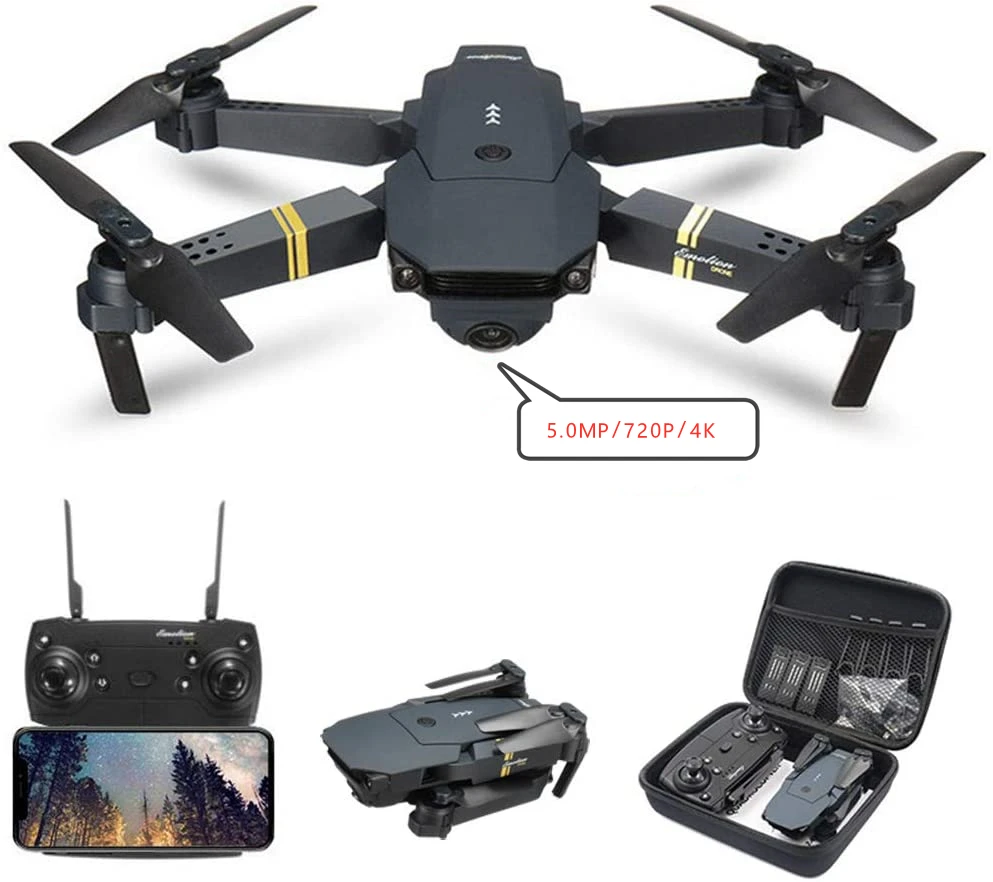 Mini Drone 4K FPV WIFI Single Camera Drone Profissional 50X Zoom Modular Battery RC Quadcopter Altitude Hold Dron Vs E58