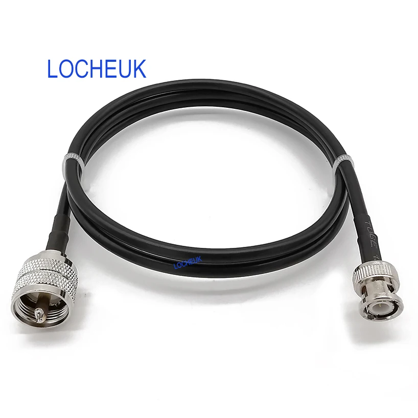 Кабель BNC папа мама UHF PL 259 кабель RG58 для автомобиля CB мобильное двухстороннее