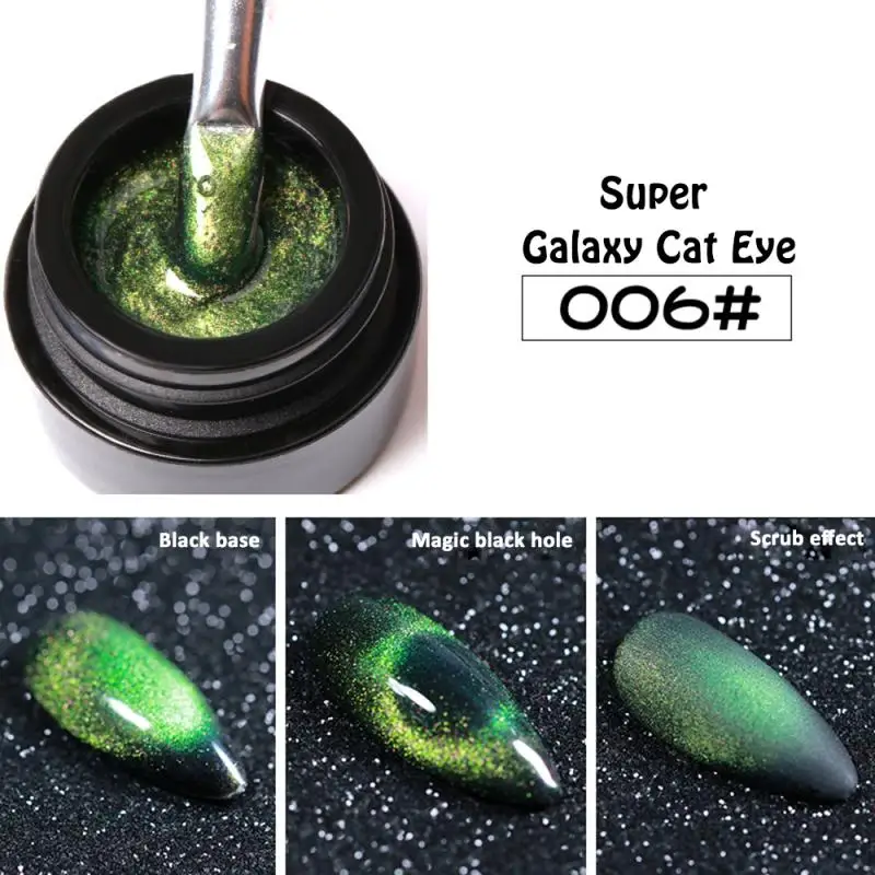 Galaxy кошачий глаз клей для полировки ногтей кошачий глаз фототерапия лак для ногтей 9D волшебный черный клей TSLM1 - Цвет: 06