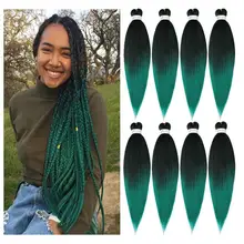 

Dansama Easy Braids Hair Hot Water Setting Synthetic Fiber EZ Braid Yaki Synthetic Ombre Braid Hair Extensions Crochet Braids
