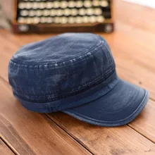 Регулируемая Мужская и Женская Классическая Армейская плоский головной убор Кадет Военный бейсбольная шляпа Спортивная Беговая Кепка KT01