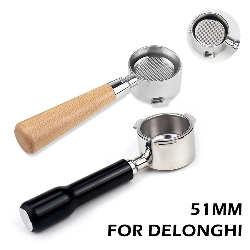 51/53mm Coffee Tamper Flat base Bottomless Portafilter For