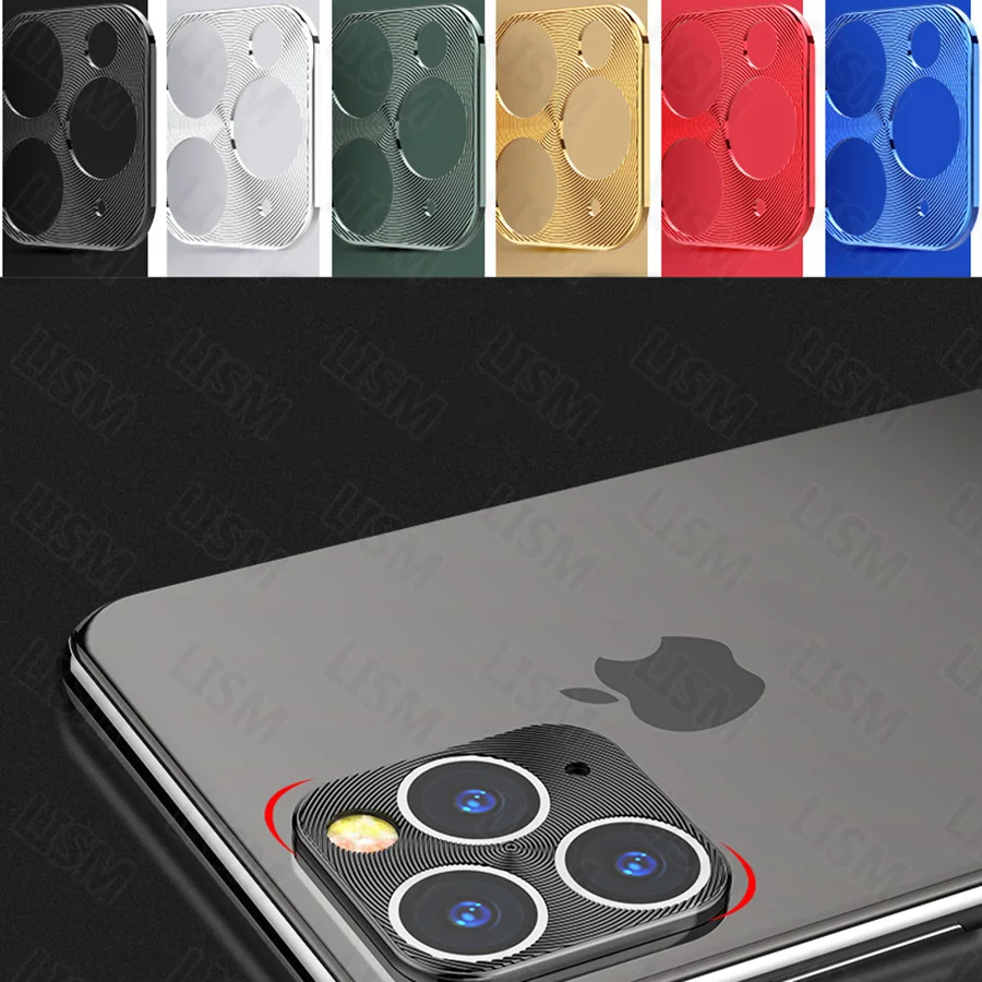 Для iPhone 11 6," /11 Pro 5,8"/XI Pro Max 6," задняя крышка для камеры алюминиевый сплав кольцевой чехол Защита задняя линза металлический круг
