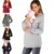Толстовка для беременных, младенцев, пальто, куртка для детей, свитшоты для родителей, женские утепленные многофункциональные худи кенгуру, Топ - изображение