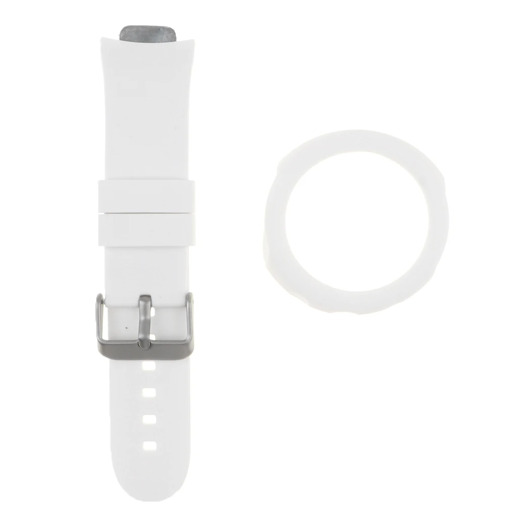 MagiDeal Silicone Watch Band+Protective Case for ASUS ZenWatch 3 Smartwatch