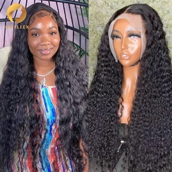 30 34 Inch Deep Wave Frontal Wig Curly Human Hair Wigs For Women Hd 13x4 Pre Plucked Hair Wet And Wavy Water Wave Lace Front Wig
