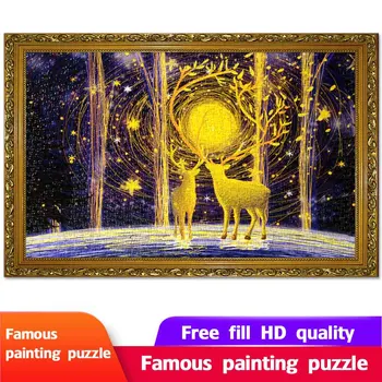 

Black and White Hell Adult Difficult 1000 Piece Mini Wooden Cartoon Jigsaw Puzzle Toy Decompression Creative Gift