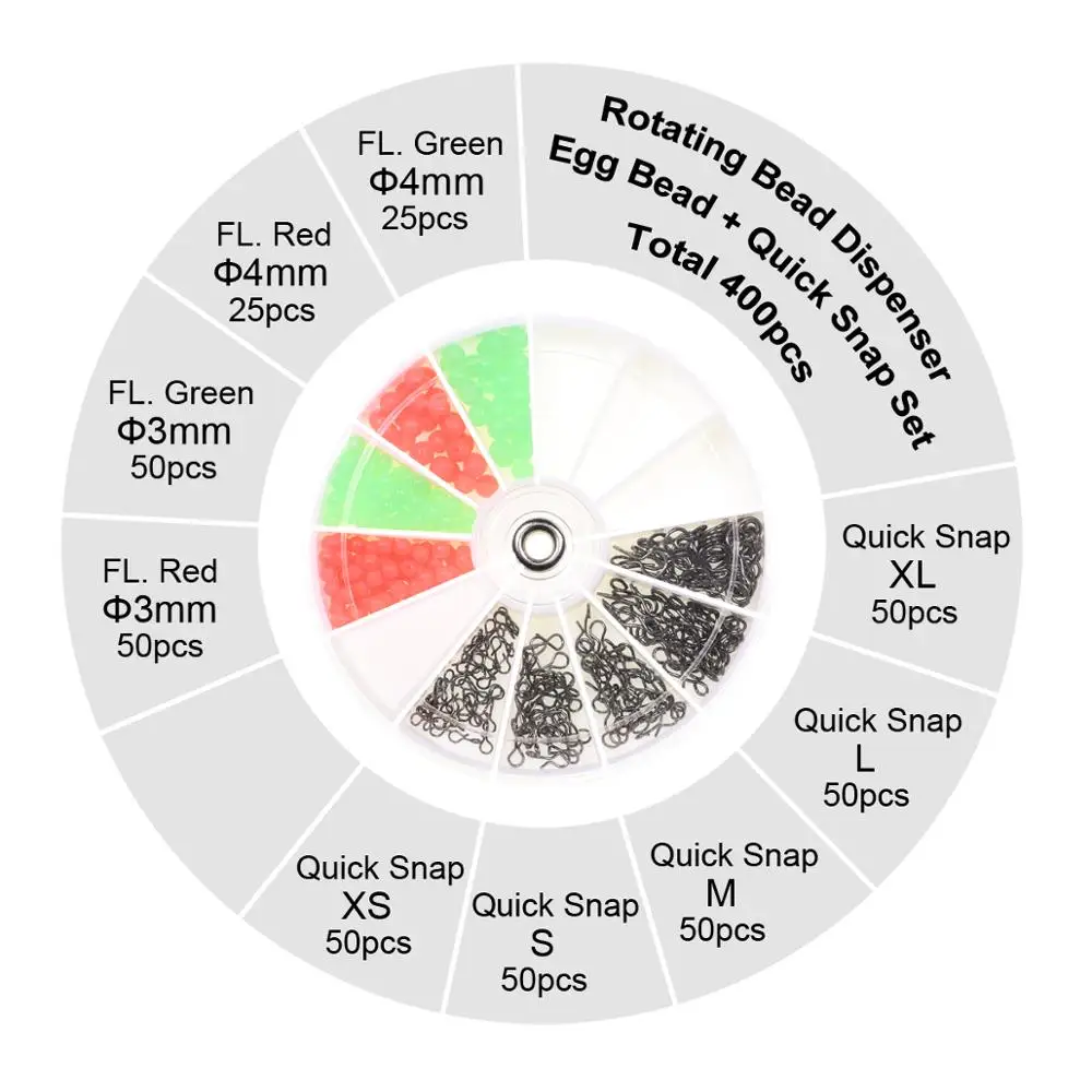 Vampfly 400 шт./упак. аксессуары для рыбалки нахлыстом быстрая смена нахлыстом защелками Нержавеющая сталь с пульт дистанционного управления в виде мини бусинка «яйцо»