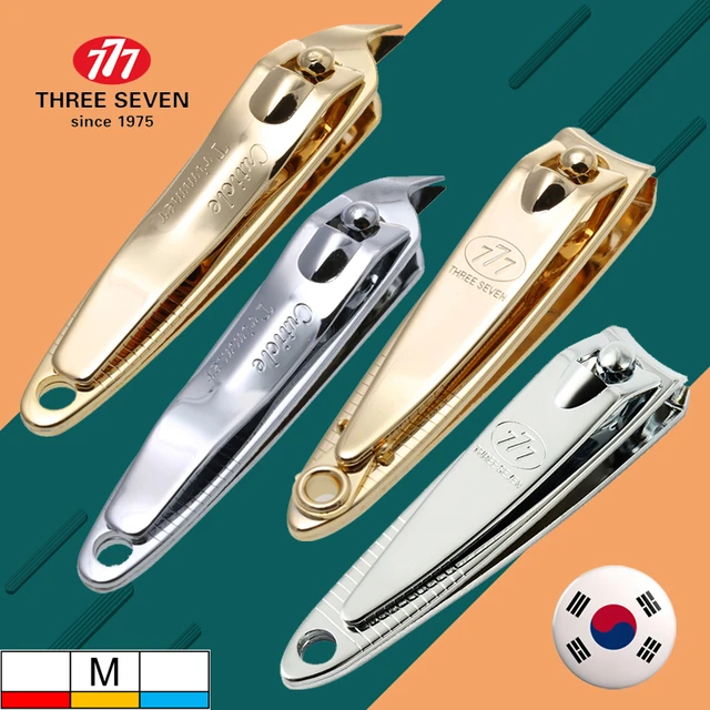 Amazon.com: Korean Nail Clipper World No. 1 Three Seven (777) Super Sharp  Clean Cut Sturdy Design Gift and Travel Travel Manicure Grooming Kit Nail  Clipper Set (9 PCs, 343BEXG), Made in Korea,