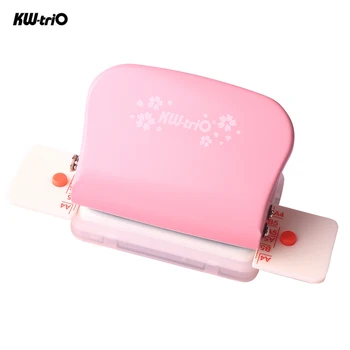 

KW-trio A4 A5 B5 6-Hole 6mm Paper Punch Handheld Metal Hole Puncher 5 Sheet Capacity for Notebook Scrapbook Diary Planner