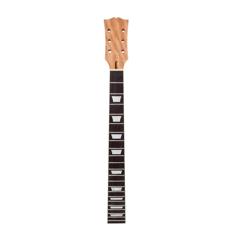 Cuello de guitarra eléctrica 22 trastes de cuello de arce sector e incrustación de encuadernación compatible para Gibson LP Tele Guitars piezas de repuesto 