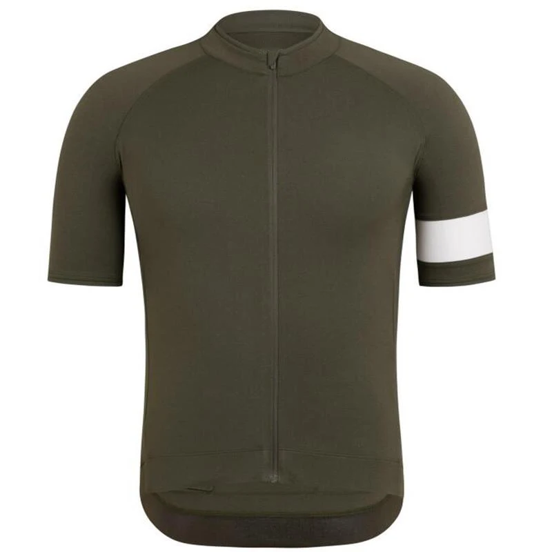Summer Solid color Cycling Jersey Breathale Mountain Bike Clothing Quick-Dry Racing MTB Bicycle Clothes Uniform Cycling Clothing - Цвет: Short jersey