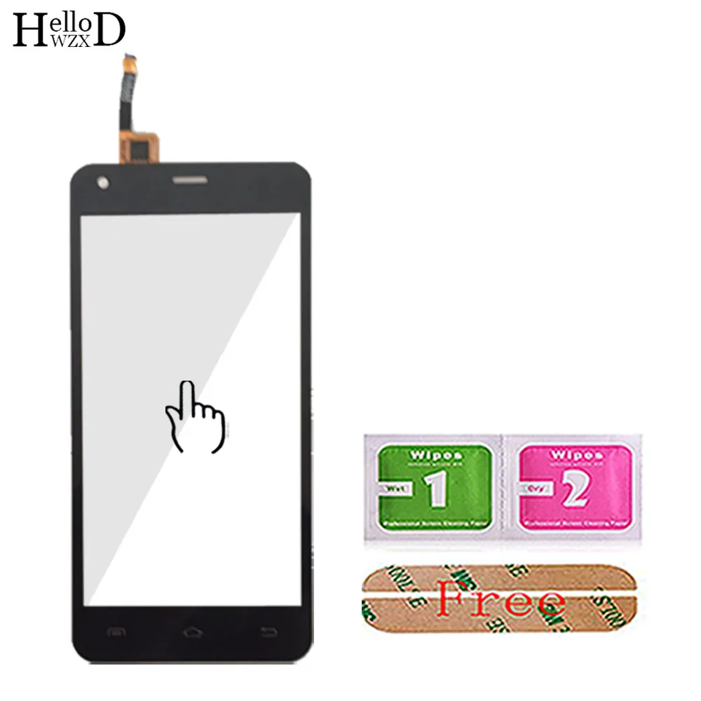 Mobile Touch Screen For Dexp IXION ES245 ES250 ES255 ES550 Digitizer Panel Touch Screen Lens Sensor TouchScreen 3M Glue Wipes