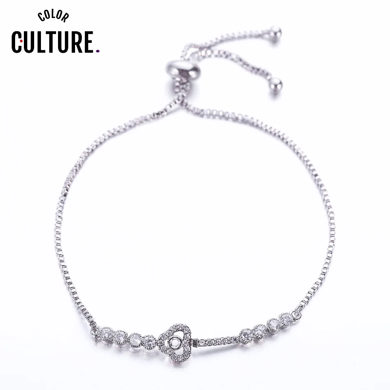 Fashion Charm Chain Chain Link Bracelet for Women Shining AAA Cubic