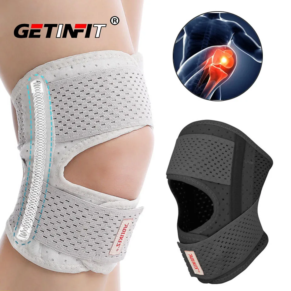 

Getinfit 1PCS Knee Support Sport Compression Elbow Knee Sleeve Breathable Fitness Running Cycling Patella Stabilizer Knee Brace