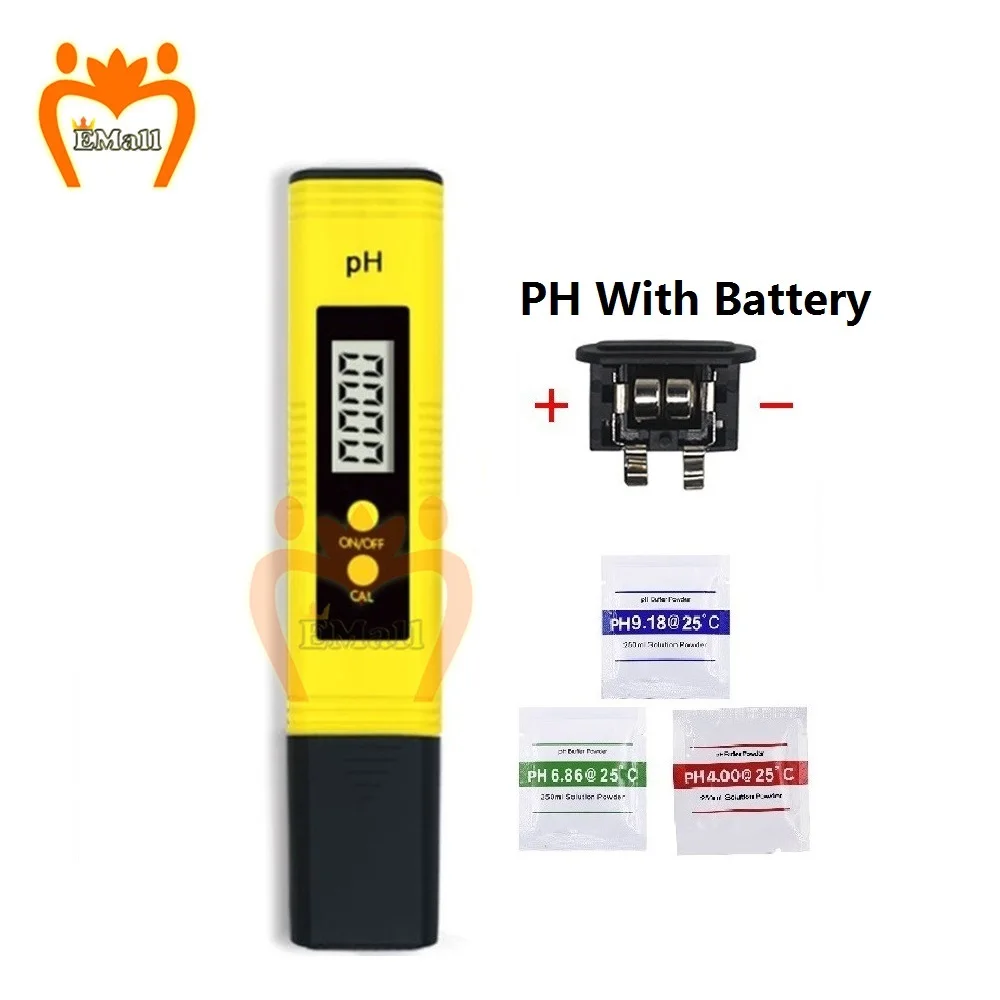 PH Meter 0.01PH Tester High Precision Water Quality Testing 0.00-14.00 PH For Aquarium Swimming Pool Water Automatic Calibration ph meter water quality detector water tester