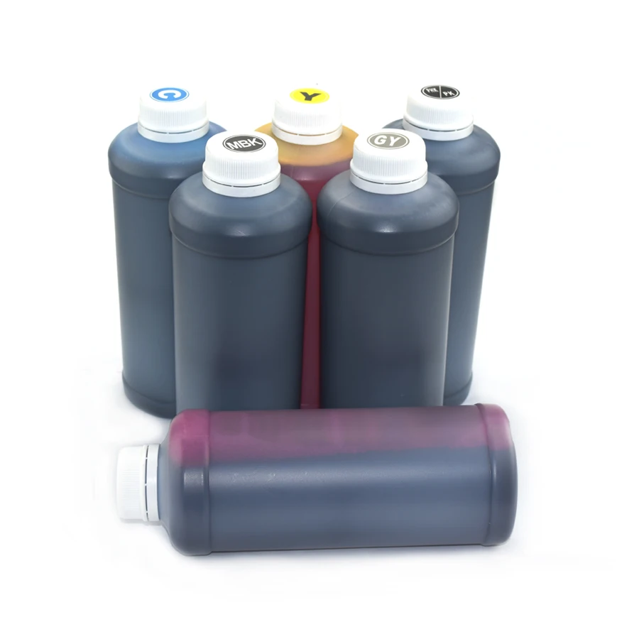 1Liter Waterbased Pigment and Dye Ink for HP72 for HP Designjet T610 T620 T770 T790 T1100 T1120 T1200 T1300 T2300 Printer