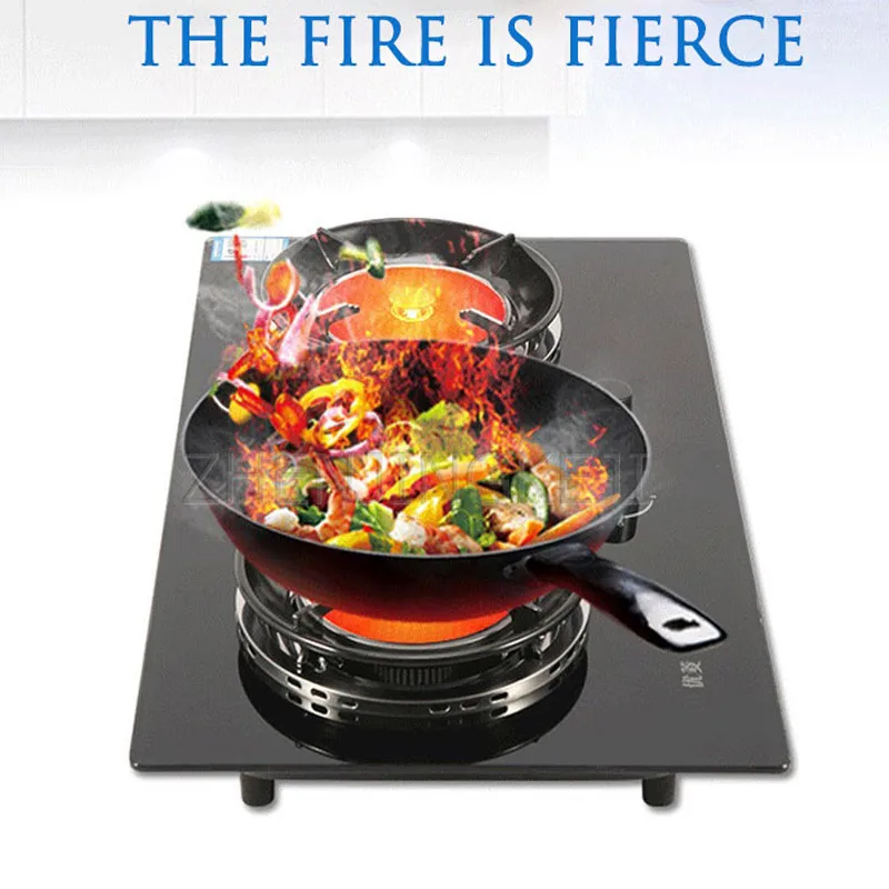 

Infrared Timing Gas Stove Embedded Dual Stove Natural Gas Energy Saving Environmental Protection Kitchen Home Fierce Fire Cooker