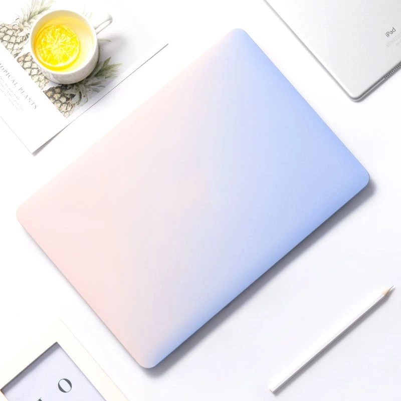 

Case For Macbook Air Pro Retina 11 12 13 15 Cream Gradient Color Transparent Cover for Mac book 13 inch A1466 A1708 A1502 A1932