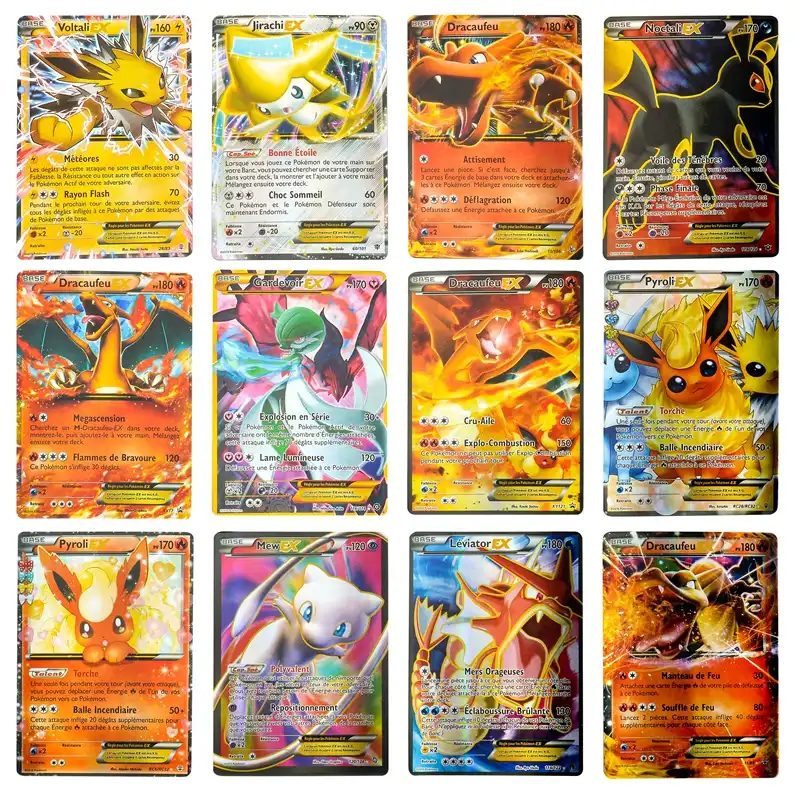 Tomy Pokemon French Card Does 40 1pcs Gx Vmax Team Shiny Card Trading Energy Holographic Playing Card Game Card Game Collection Cards Aliexpress