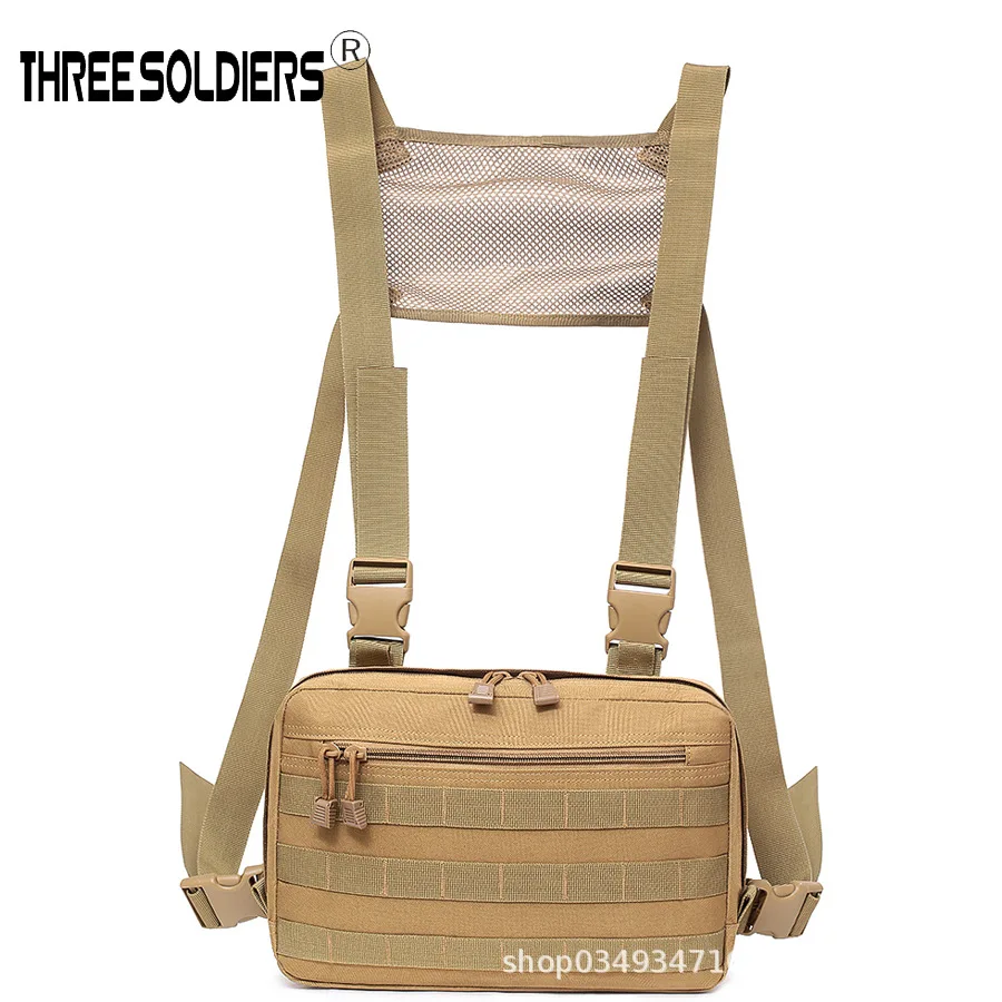 

Outdoor Men Chest Rig Sports Bag Counter Strike Cosplay Tactical Hidden Apron Vest Mountain Climbing before Riding Hanging Theft