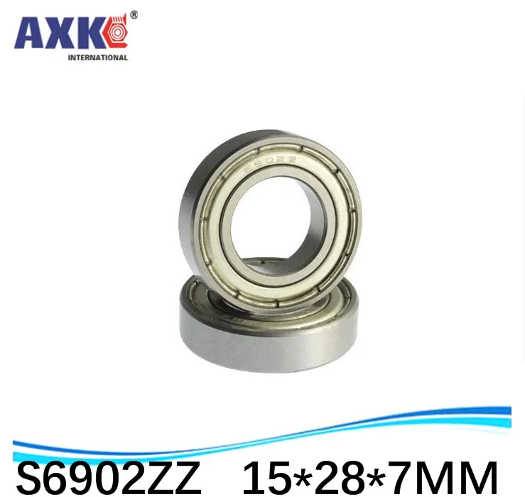 Bearing High Quality Stainless Steel SS6902ZZ S6902-2Z 6902 S6902 Z ZZ S6902Z S6902ZZ S61902 15*28*7 Mm Ball AXK Ra 0.8 | Обустройство