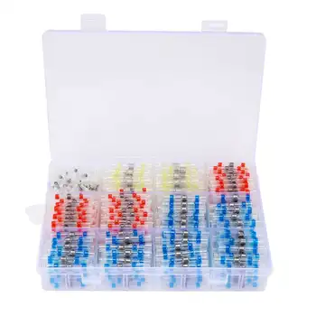 

Heat Shrink Soldering Tubes 50-500Pcs Heat Shrink Butt Tube Splices Connector Solder Seal Electrical Wire Terminal for Car Boat