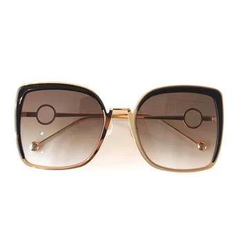 

2019 Alloy Frame Brand Sunglasses for Women gafas de sol hombre High Quality Square Sun glasses